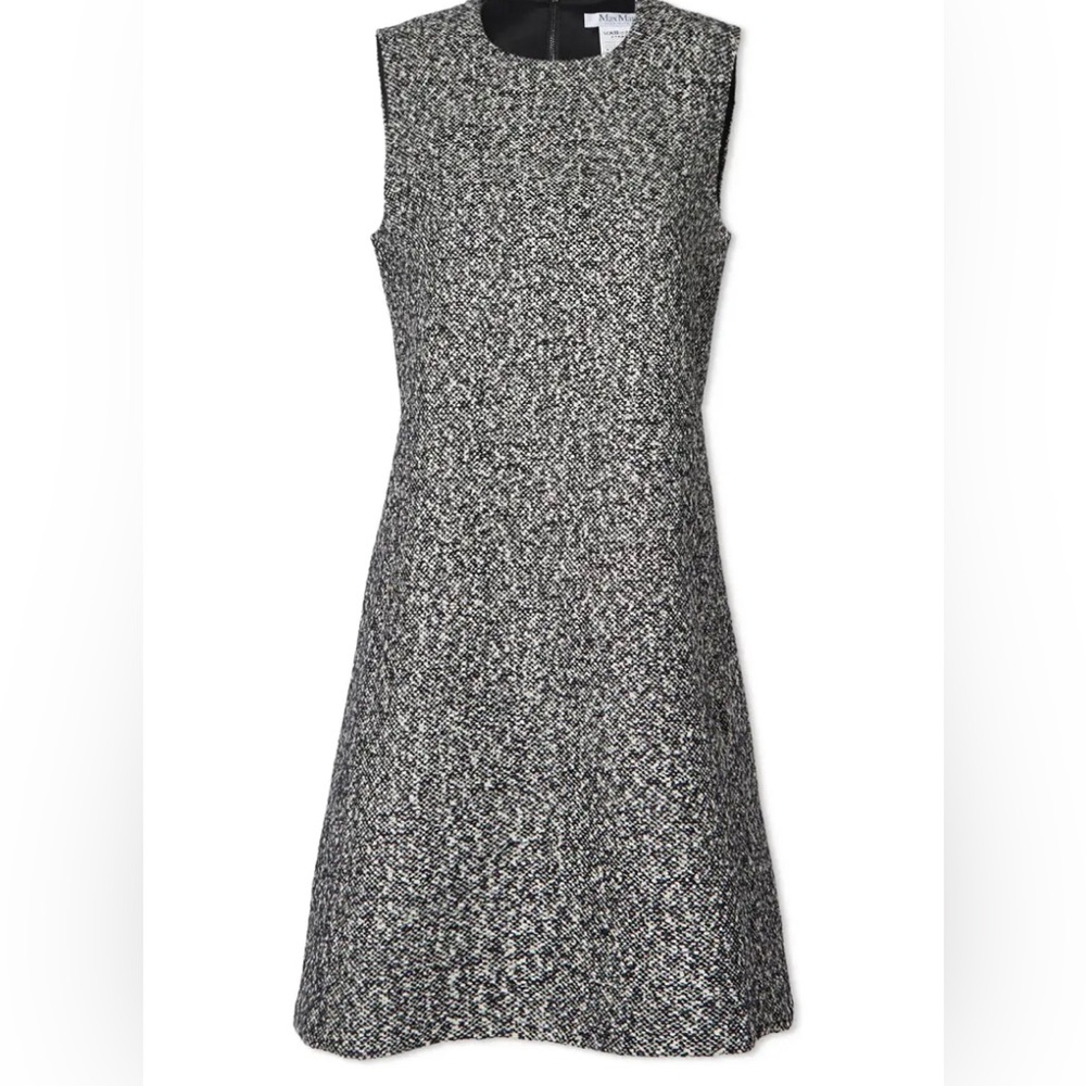 NWOT $995 MaxMara Women's Moscova Wool Sheath Mini Dress Sz US 4 with pockets
